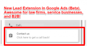 Google Ads Lead Extension